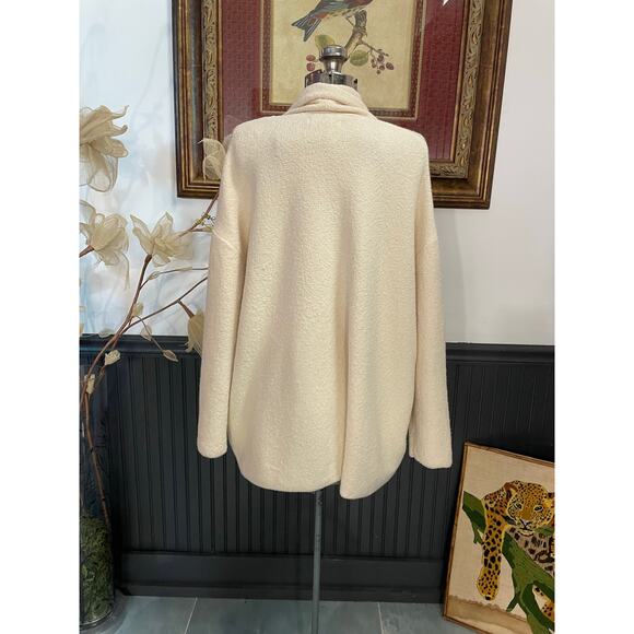 MASAI Copenhagen Cream Boucle Open Front Cardigan Sweater Women’s Medium - Picture 6 of 13